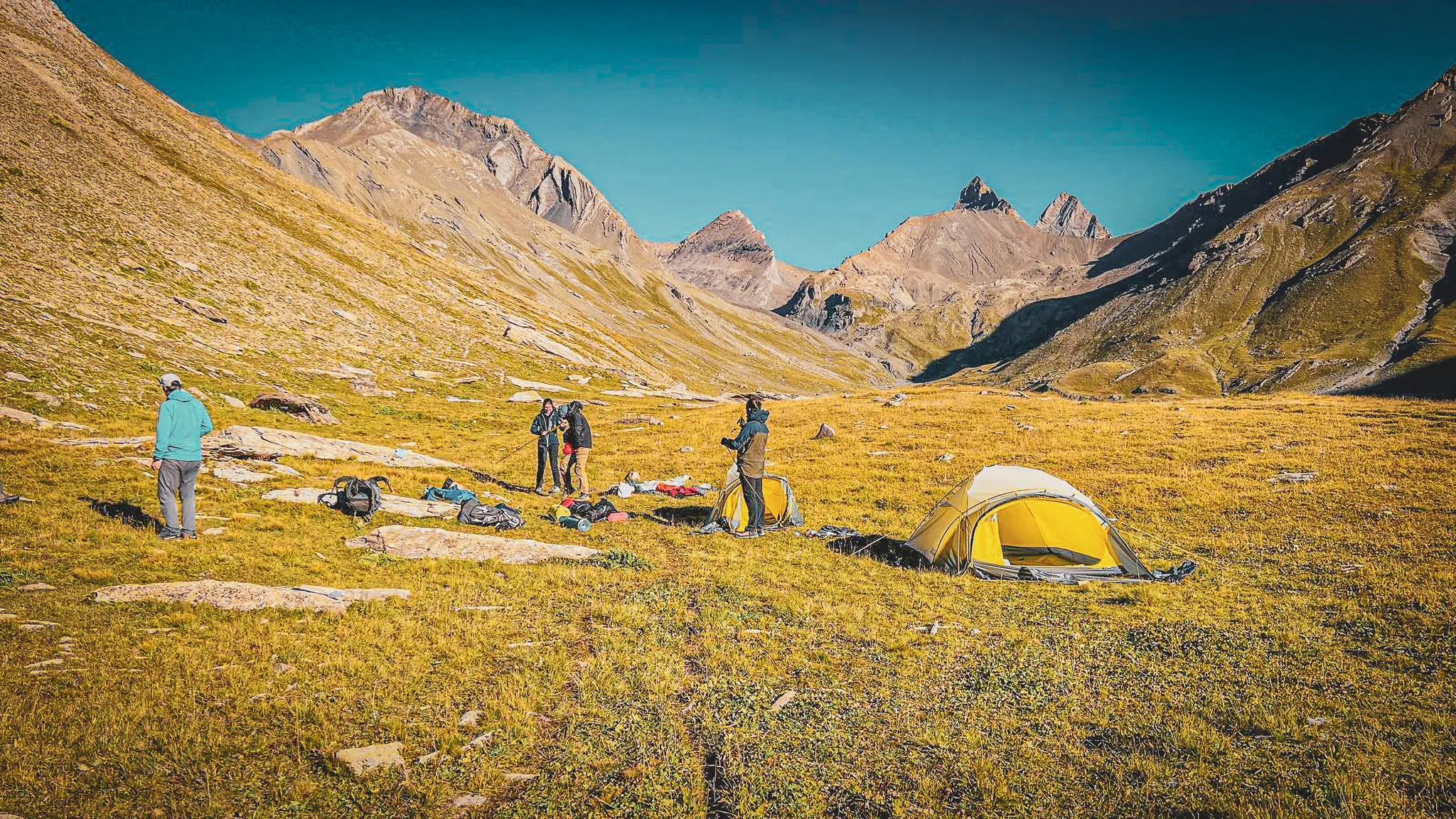 Le tour des Aiguilles d'Arves en 4 jours, randonnée et bivouac