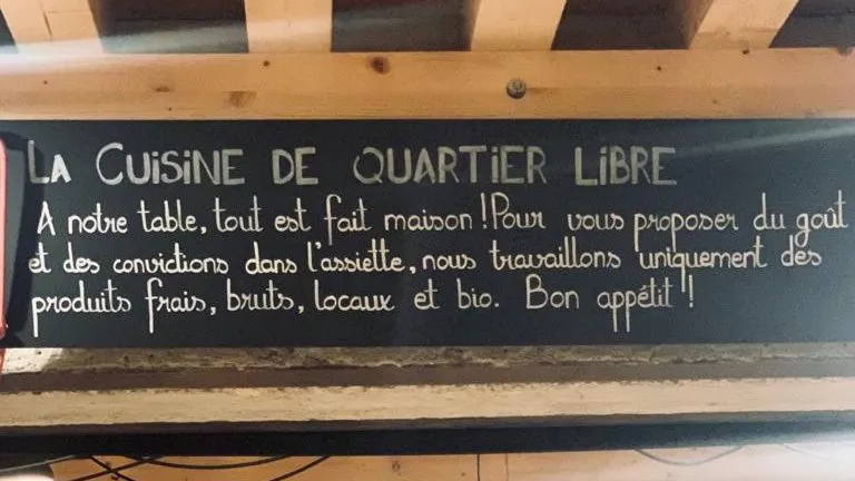 La cuisine de quartier libre