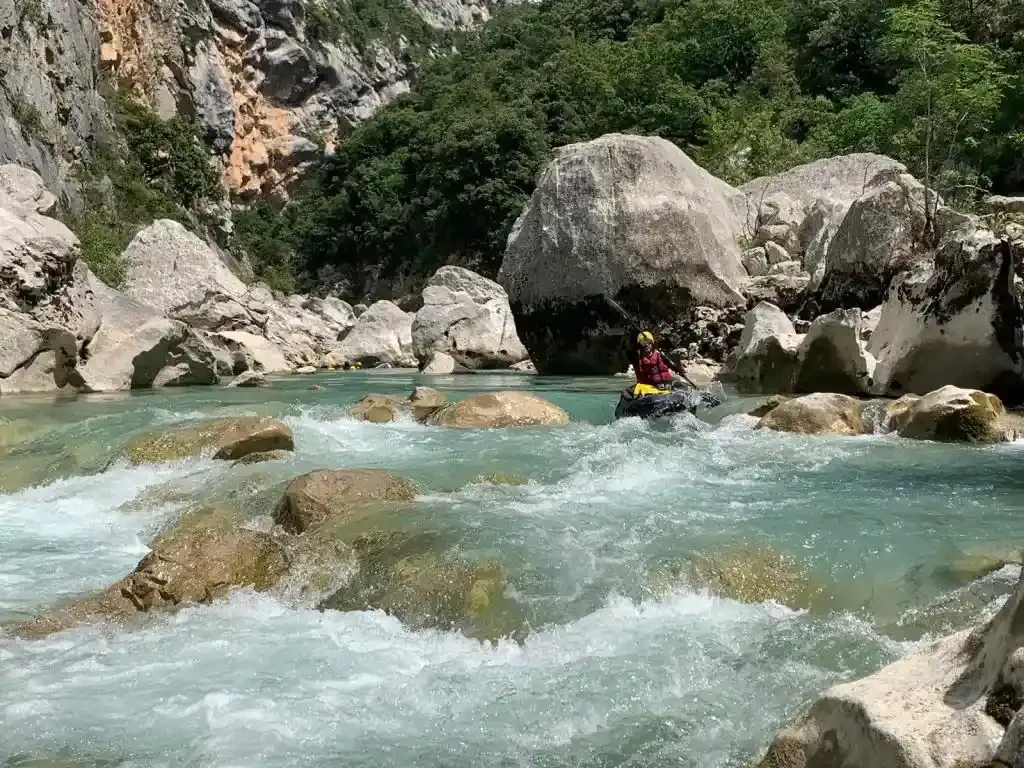 Gorges du Verdon en packraft avec Discoverent